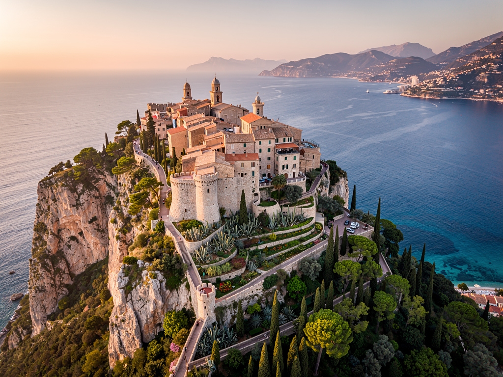 Village perché d'Èze sur la Côte d'Azur