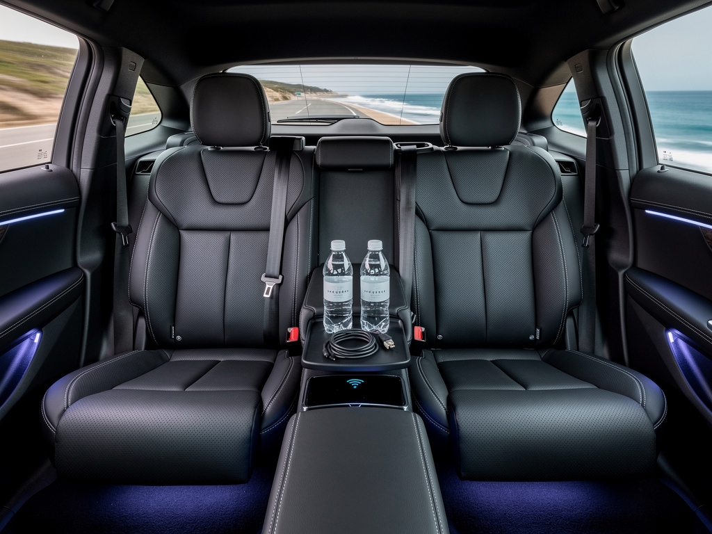 Intérieur confortable d'un véhicule VTC