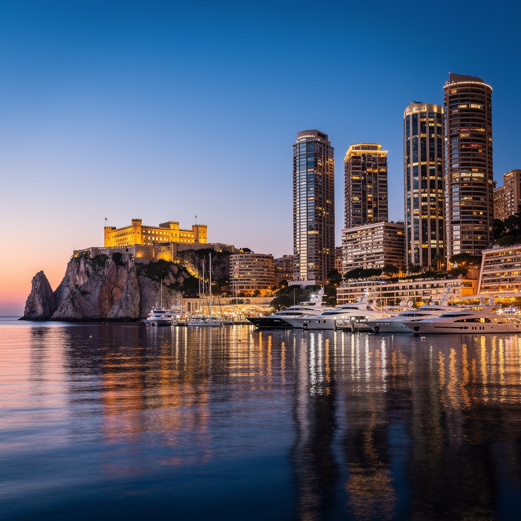 Vue sur Monaco depuis la mer